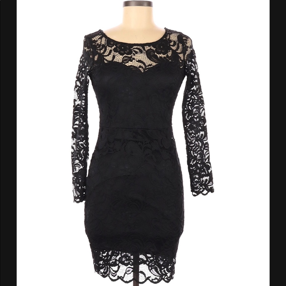 Ambiance Cocktail Dress, Size M, Black